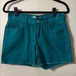 Old Navy Women's Teal Denim Shorts